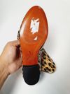 Loafer Blue Bird Velvet Leopardo