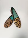 Loafer Blue Bird Velvet Leopardo