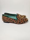 Loafer Blue Bird Velvet Leopardo
