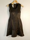 Vestido Juliana Sanmartin couro
