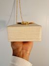 Bolsa JW PEI Lola Gradient Chain Phone Case Ivory Croc