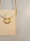 Bolsa JW PEI Lola Gradient Chain Phone Case Ivory Croc