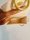 Bolsa JW PEI Lola Gradient Chain Phone Case Ivory Croc