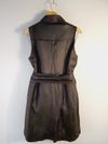 Vestido Juliana Sanmartin couro