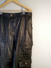 Calça Mixed couro