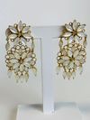 Brinco Flores ouro amarelo 18K