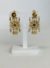 Brinco Flores ouro amarelo 18K