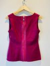 Blusa Juliana Sanmartin couro