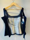 Blusa Juliana Sanmartin couro