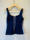 Blusa Juliana Sanmartin couro