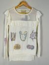 Blusa Andrea Bogosian Love Deeply tricot