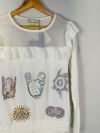 Blusa Andrea Bogosian Love Deeply tricot