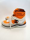 Tênis Chanel High Top Neon