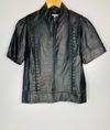 Blusa Andrea Bogosian couro