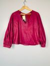 Blusa Juliana Sanmartin couro