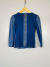 Blusa Juliana Sanmartin couro