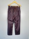 Calça Juliana Sanmartin couro