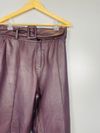 Calça Juliana Sanmartin couro
