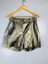 Shorts Janine Passini couro