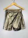 Shorts Janine Passini couro