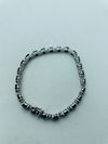 Pulsera safira e diamantes