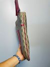 Bolsa Gucci Flat Messenger Web Monogram