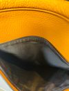 Bolsa Coach Charles Tangerine Leather Camera Bag with NY