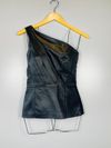Blusa Camila Brum x Janine Passini couro