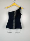 Blusa Camila Brum x Janine Passini couro