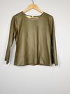 Blusa Juliana Sanmartin couro