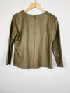 Blusa Juliana Sanmartin couro