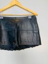 Short Saia Clé couro