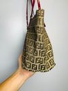 Bolsa Fendi Mini Zucchino Canvas Superstar 2000-2010