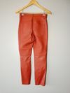 Calça Rosa Chá couro