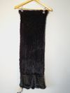 Manta de pele e tricot
