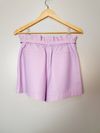 Shorts LMG couro