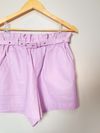 Shorts LMG couro