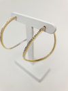 Argola Ouro Amarelo e Diamantes