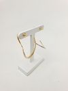 Argola Ouro Amarelo e Diamantes