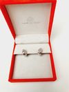 Brinco Alice Penteado ouro branco e diamantes
