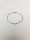 Bracelete ouro branco e diamante