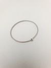 Bracelete ouro branco e diamante