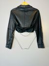 Camisa Juliana Sanmartin couro