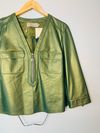 Blusa Juliana Sanmartin couro