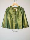 Blusa Juliana Sanmartin couro