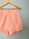 Shorts Juliana Sanmartin couro