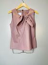 Blusa Juliana Sanmartin couro