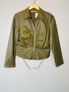 Camisa Juliana Sanmartin couro