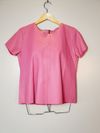 Blusa Juliana Sanmartin couro