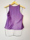 Blusa Juliana Sanmartin couro